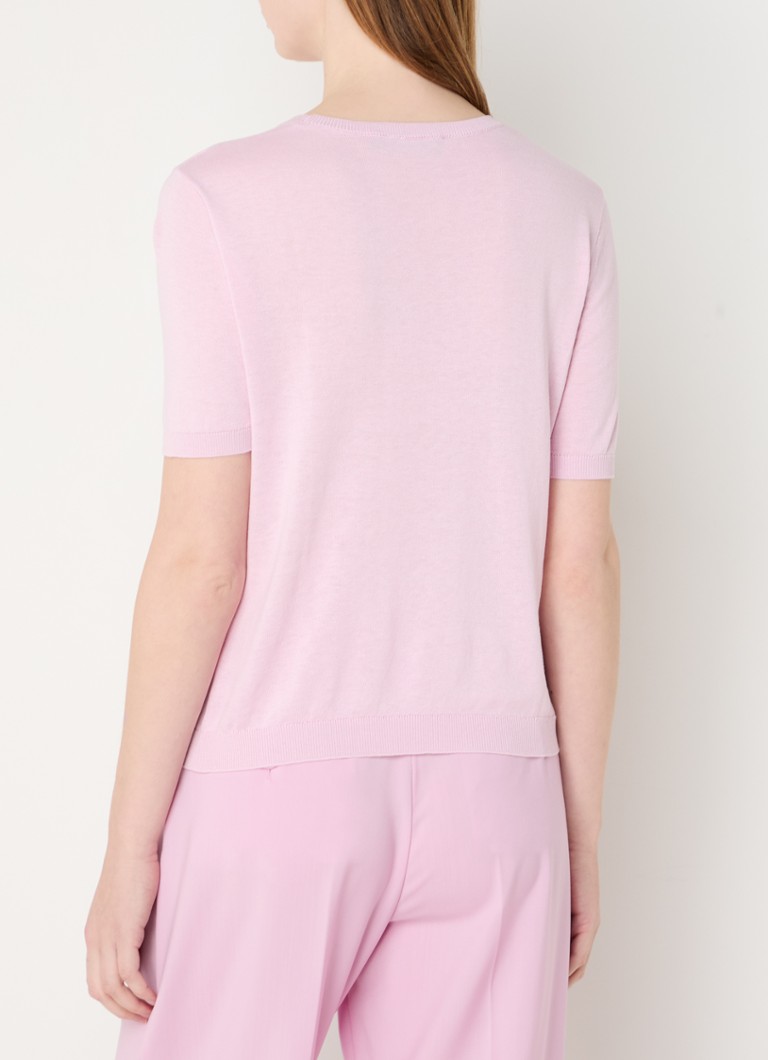 MaxMara Zibetto fine knit top in silk blend