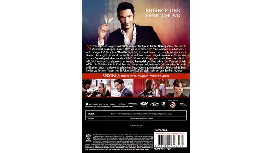 Lucifer: Staffel 5  [4 DVDs]