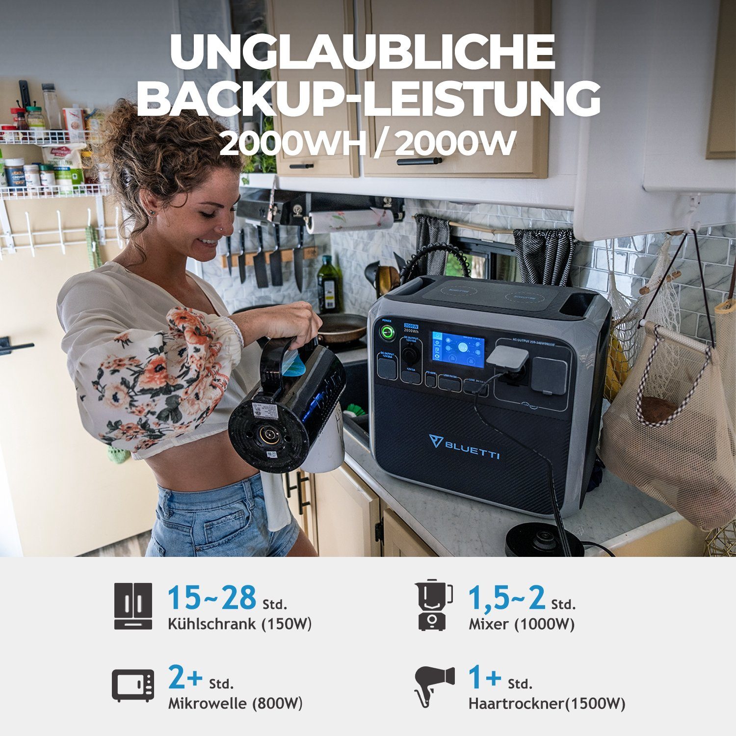 BLUETTI Stromerzeuger AC200P+B230 Externes Batteriemodul, (1-tlg)