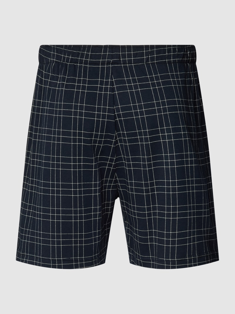 Boxershorts mit Label-Detail Modell 'INTERLOCK' in dunkelblau