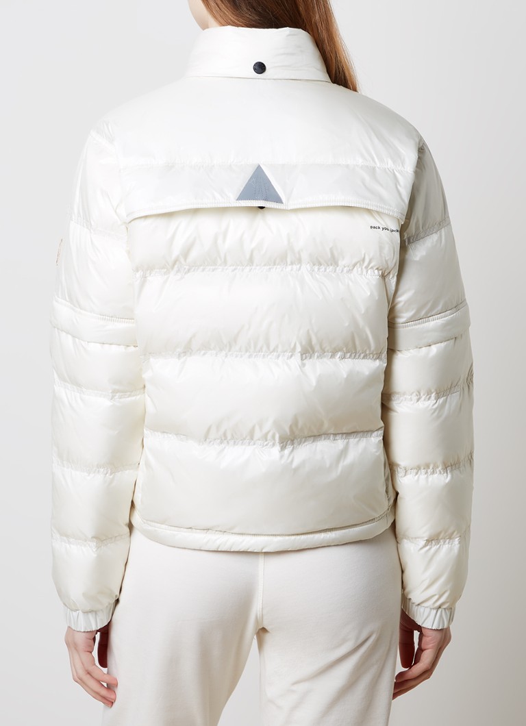 Doudoune Moncler avec garnissage en duvet et capuche