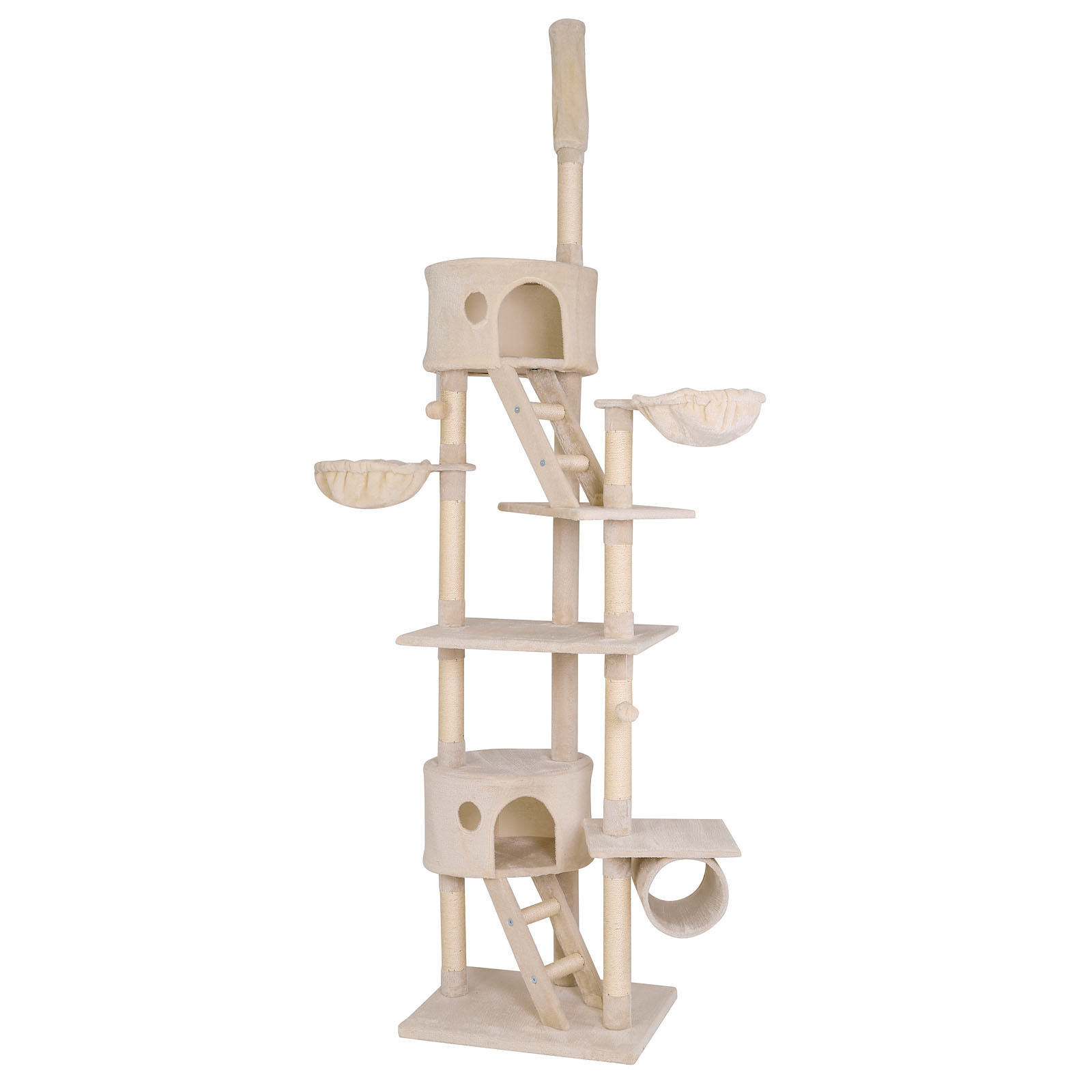 Lionto Kratzbäume Lionto Kratzbaum XXL, Höhenverstellbar (230 - 250 cm) beige