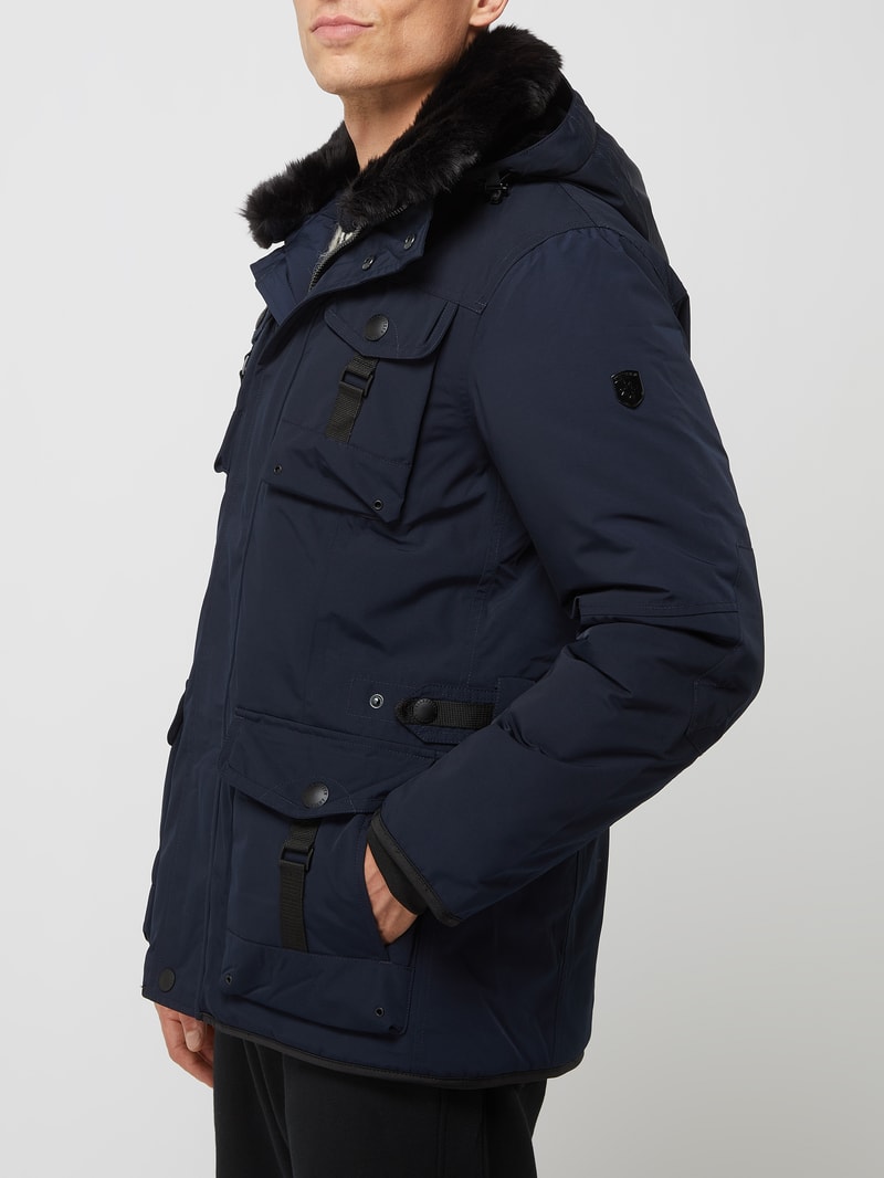 Leuchtkraft 870 Funktionsjacke mit abnehmbarer Kapuze in marineblau