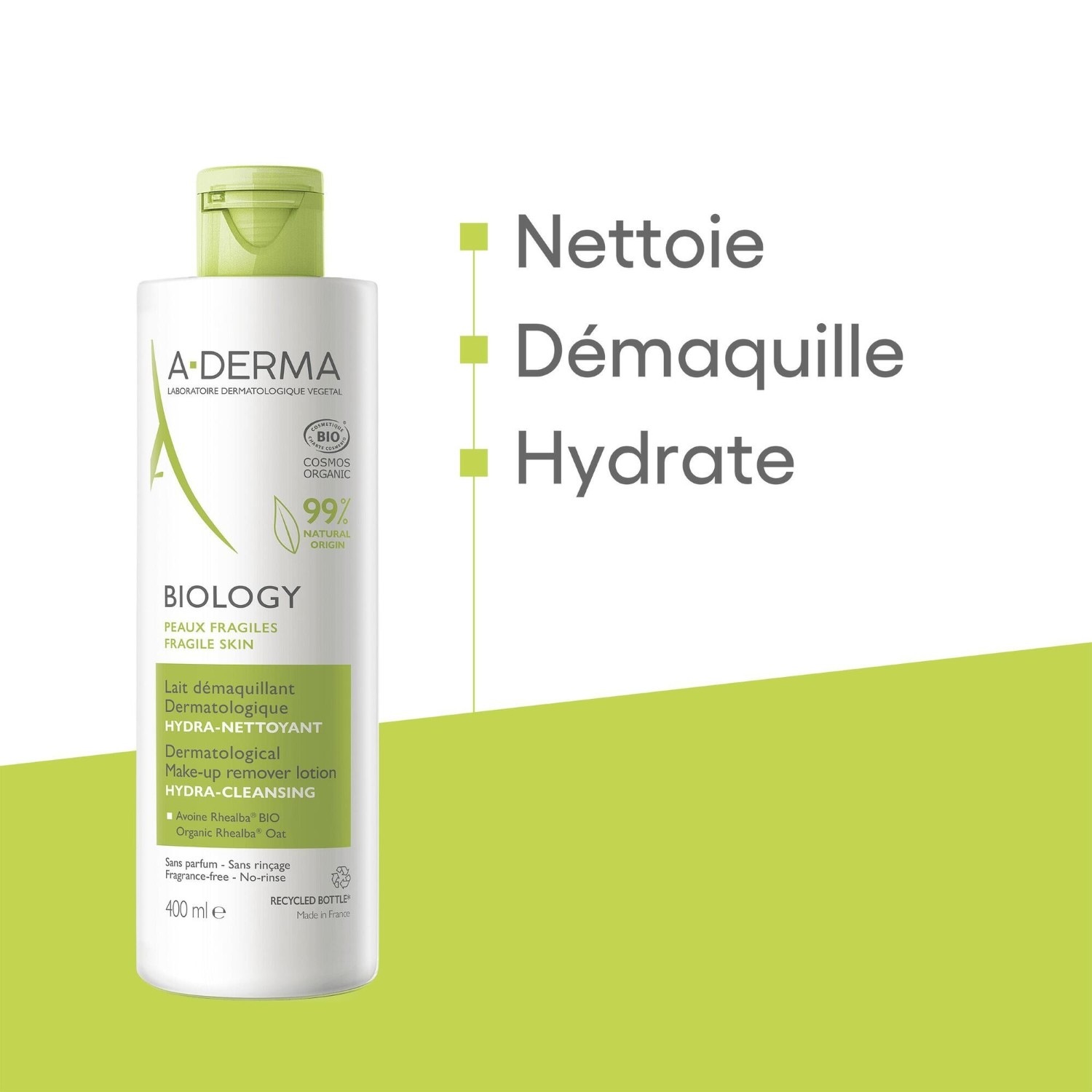 A-DERMA Hydra-Cleansing Dermatologiczne mleczko do demakijażu