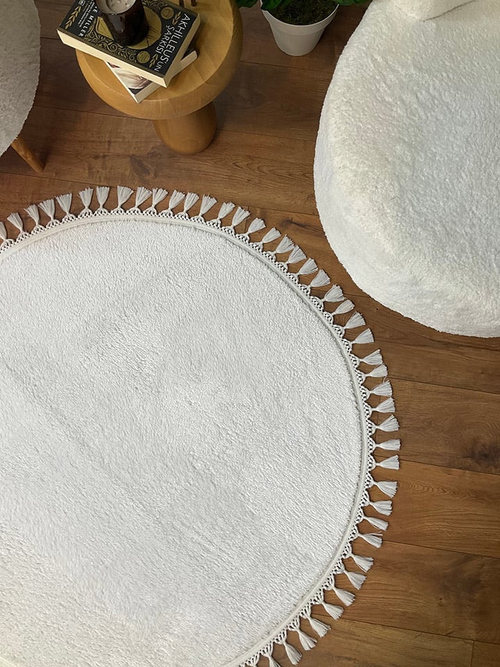 Mioli Hochflor-Teppich in Weiß günstig kaufen