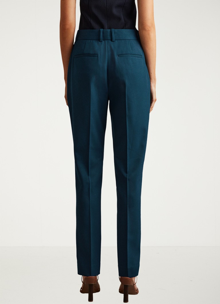 Reiss Jade mid waist slim fit trousers in wool blend
