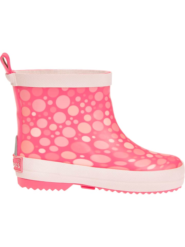 Playshoes Gummistiefel Halbschaft Tupfen in koralle günstig kaufen