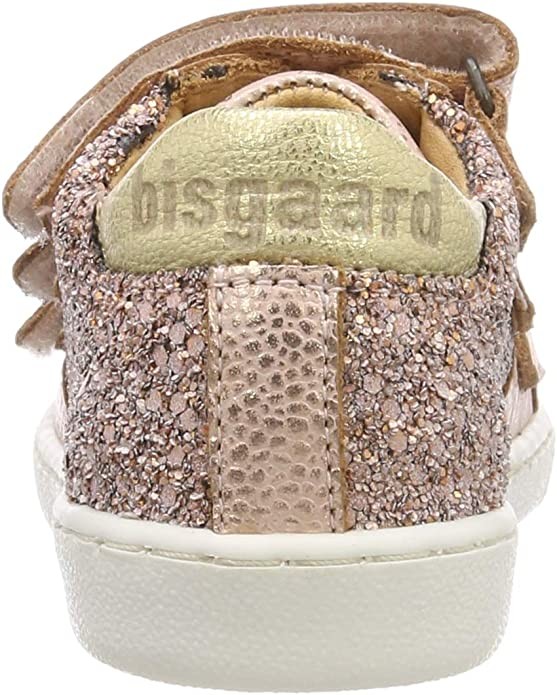 BISGAARD Mädchen Sneaker silber Velcro blush