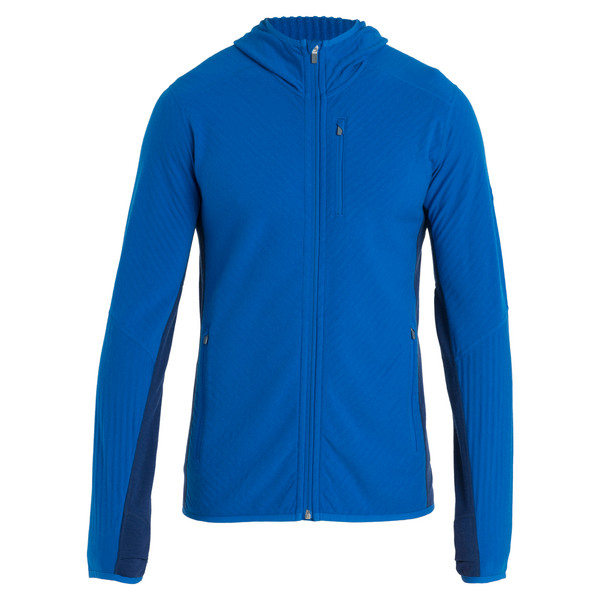 M DESCENDER LS ZIP HOOD Herren - Wolljacke