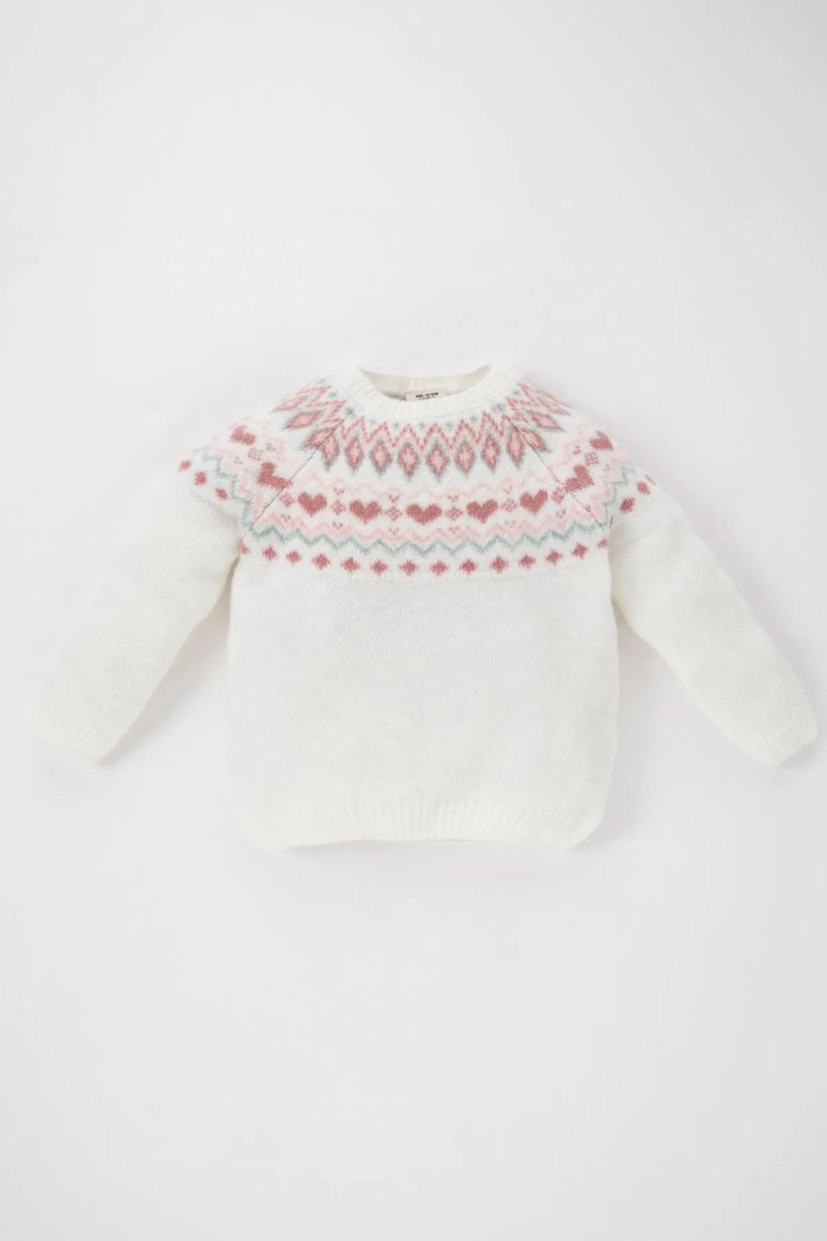 DeFacto  Strickpullover mit normaler Passform und Rundhalsausschnitt für Babys
