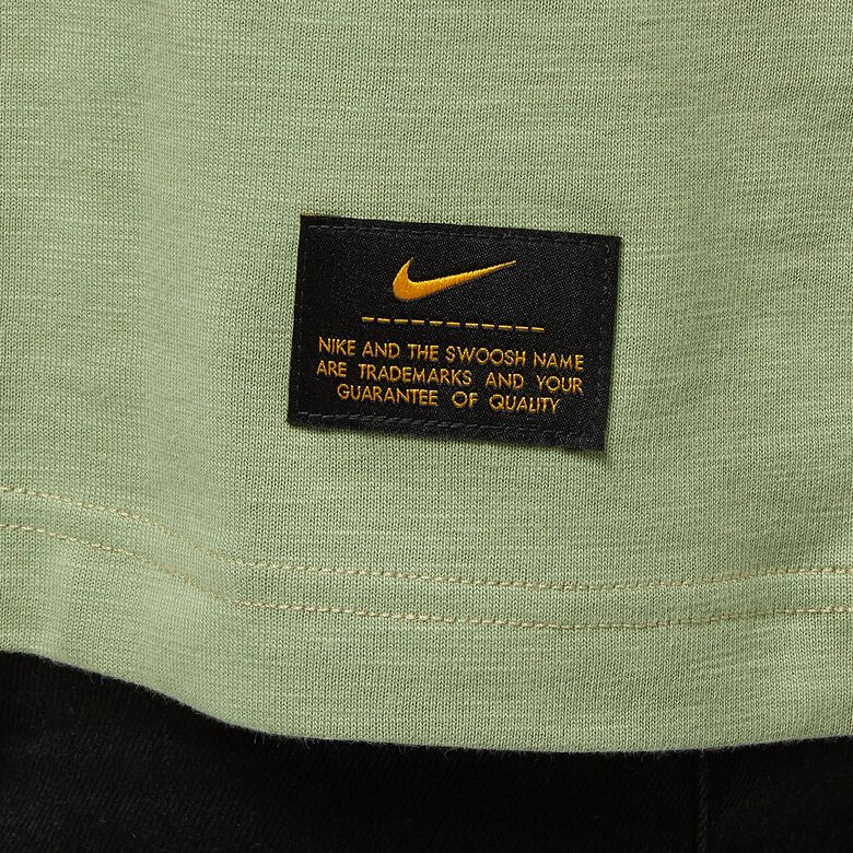 NIKE Life Shortsleeve Knit Top oil green/neutral olive/white
