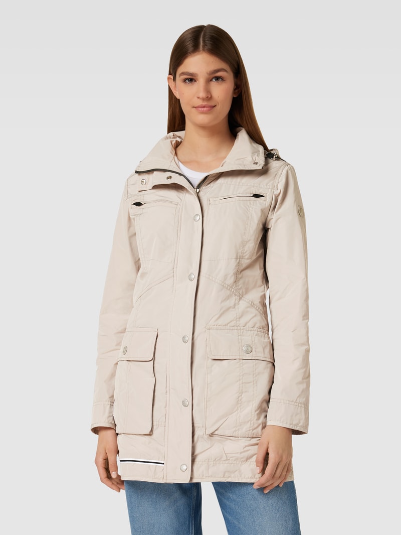 Jacke mit Label-Detail Modell 'ILLUSION' in sand