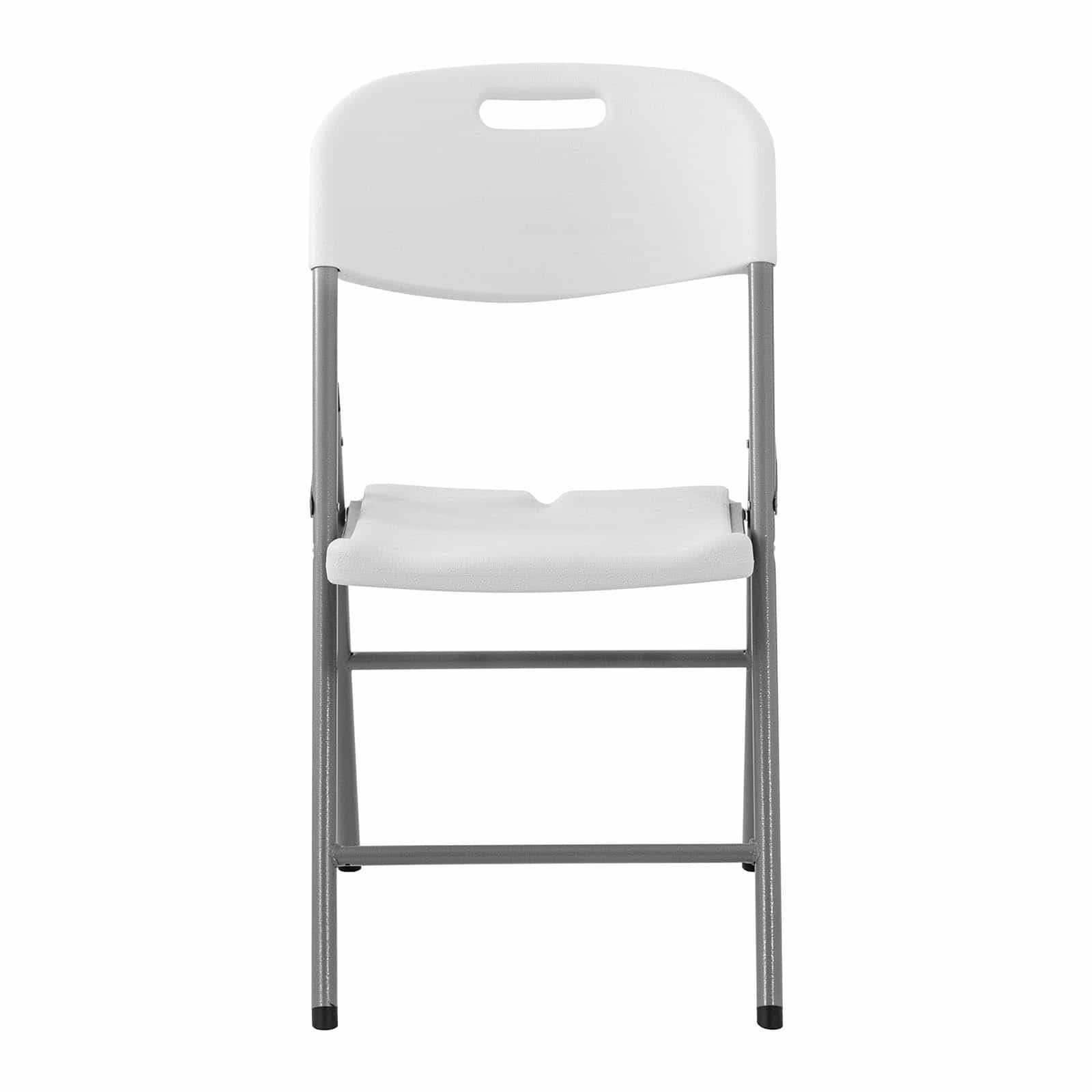 Royal Catering Faltstuhl Klappstuhl Faltstuhl Stuhl klappbar 180 kg Stahl Polyethylen weiß