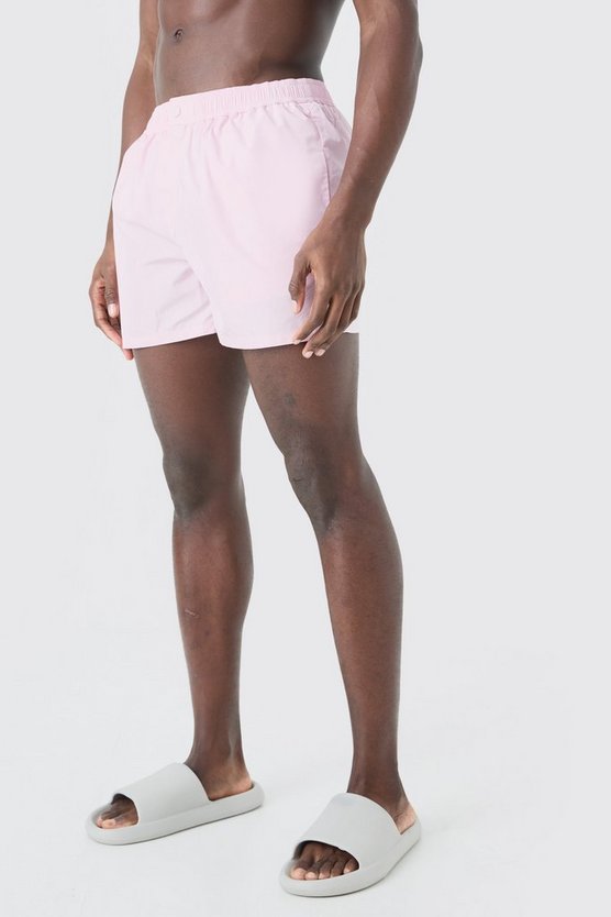 Kurze Badehose mit Druckknöpfen