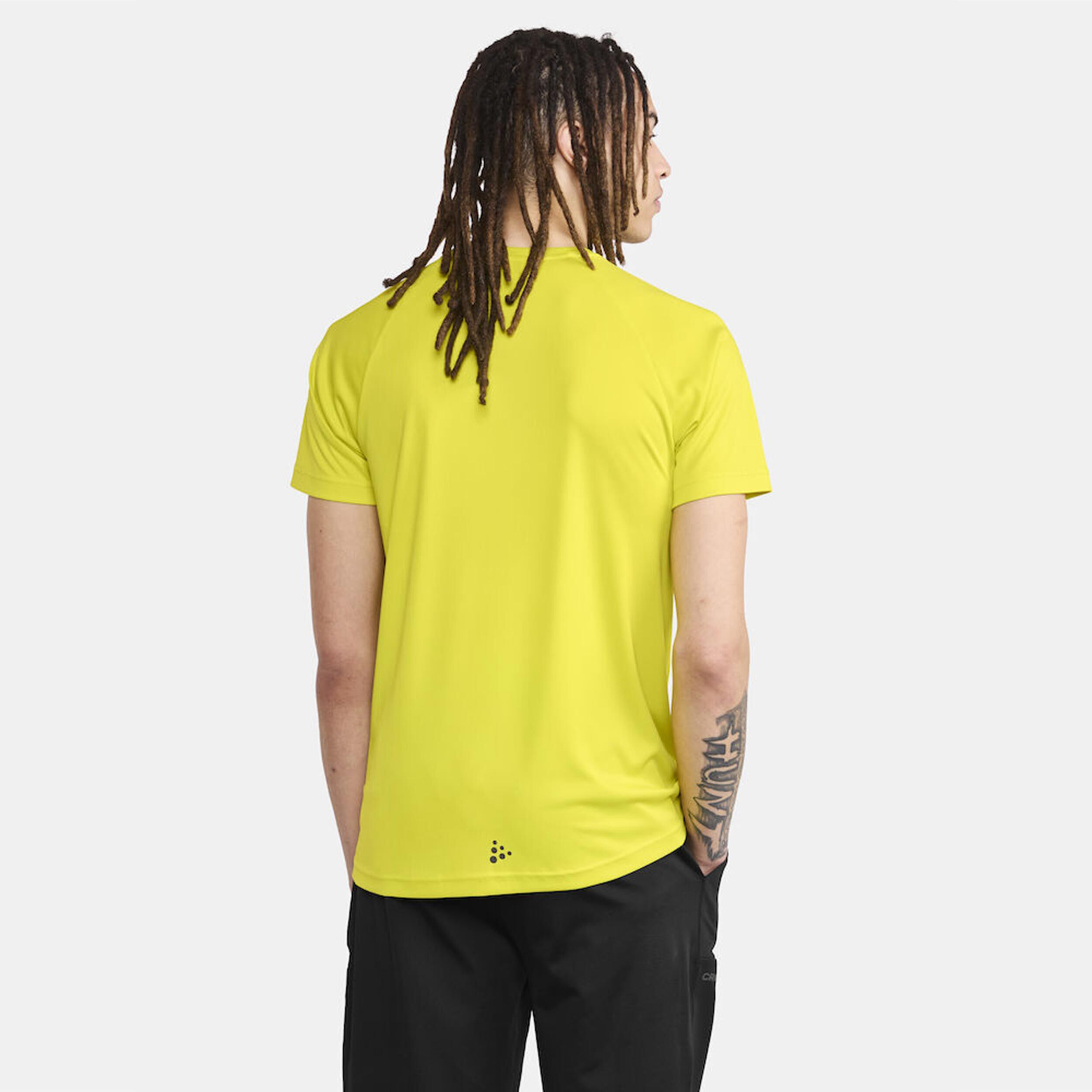 Core Essence Logo Laufshirt Herren - Gelb