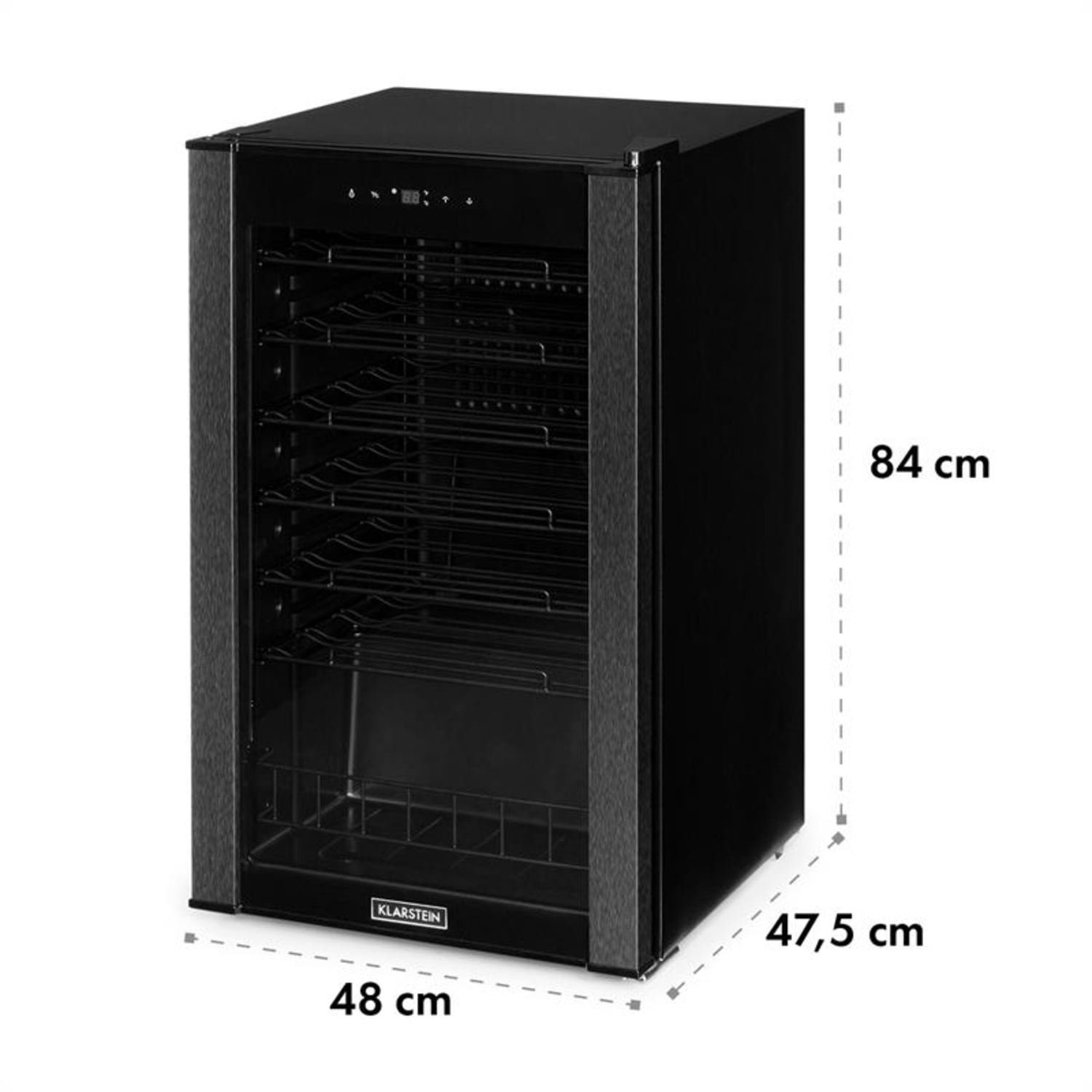 Klarstein Weinkühlschrank Vinomatica 36 Uno, für 36 Standardflaschen á 0,75l,Wein Flaschenkühlschrank Weintemperierschrank Weinschrank Kühlschrank