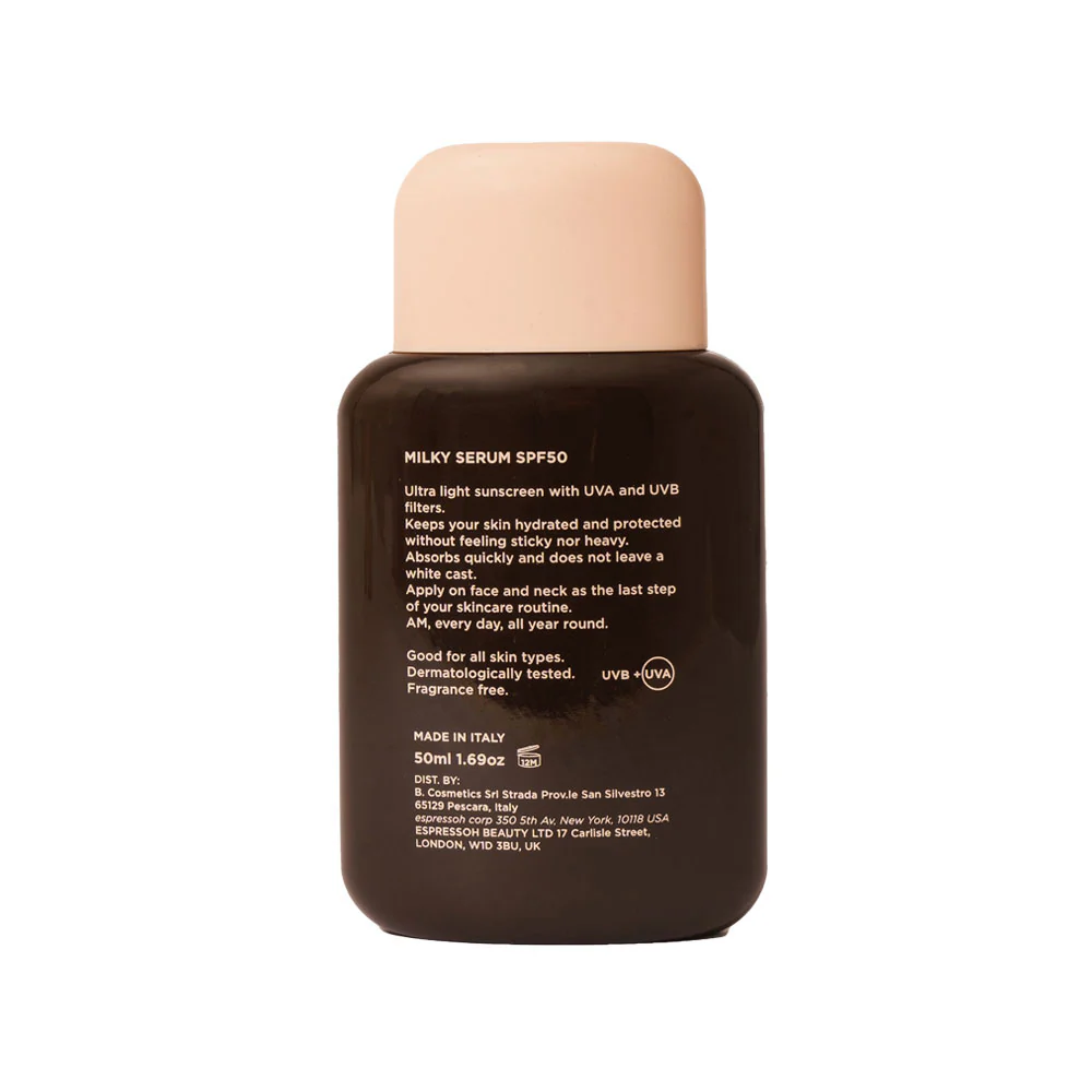 Viso Milky Serum SPF 50 - Cremă de protecție solară pentru față cu protecție ridicată.