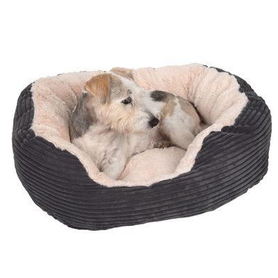 Sparpaket: Kuschelbett Cozy Cord + Fleecedecke Pawty
