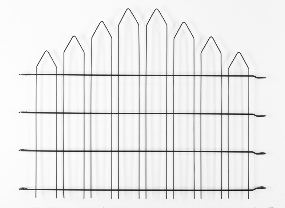 Powertec Garden Zaun-4er Set, ca. 1000 x 800 mm - Grau, 21FS05