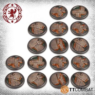 30mm Sunken Wood Bases (16)