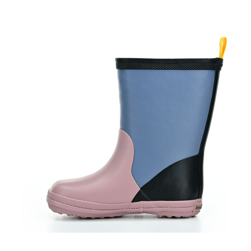 Bundgaard Charly High Warm Teal/Rose/Black gefütterte Barfuß Gummistiefel