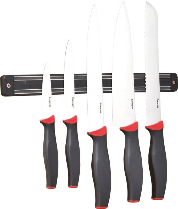 Esmeyer AUREA Messer Edelstahl, Kunststoff Rot, Schwarz