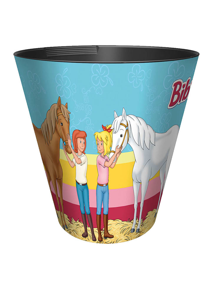 Geda Labels Papierkorb Bibi und Tina in Blau - 10 Liter günstig kaufen onesize