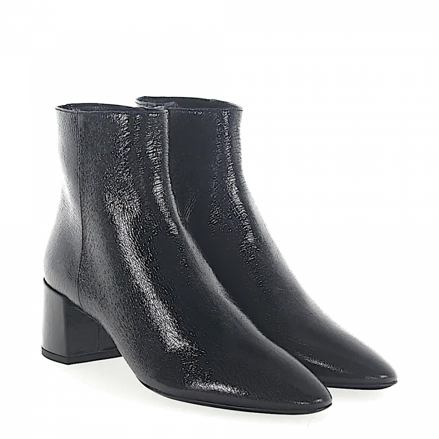 Saint Laurent - Stiefeletten METAL Kalbsleder - schwarz