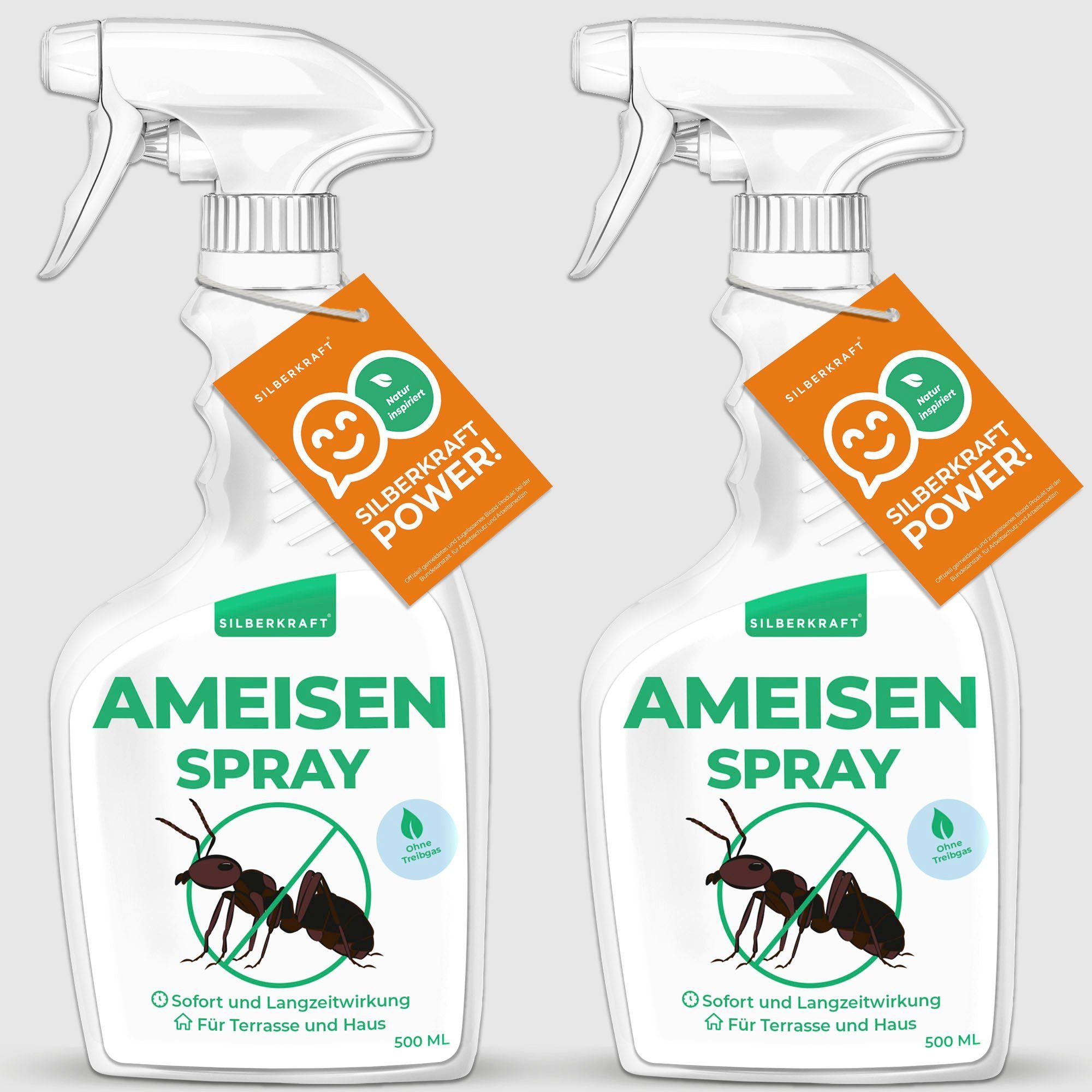Silberkraft Insektenspray Anti Ameisen Spray - Ameisenspray, 500 ml, 1-St.