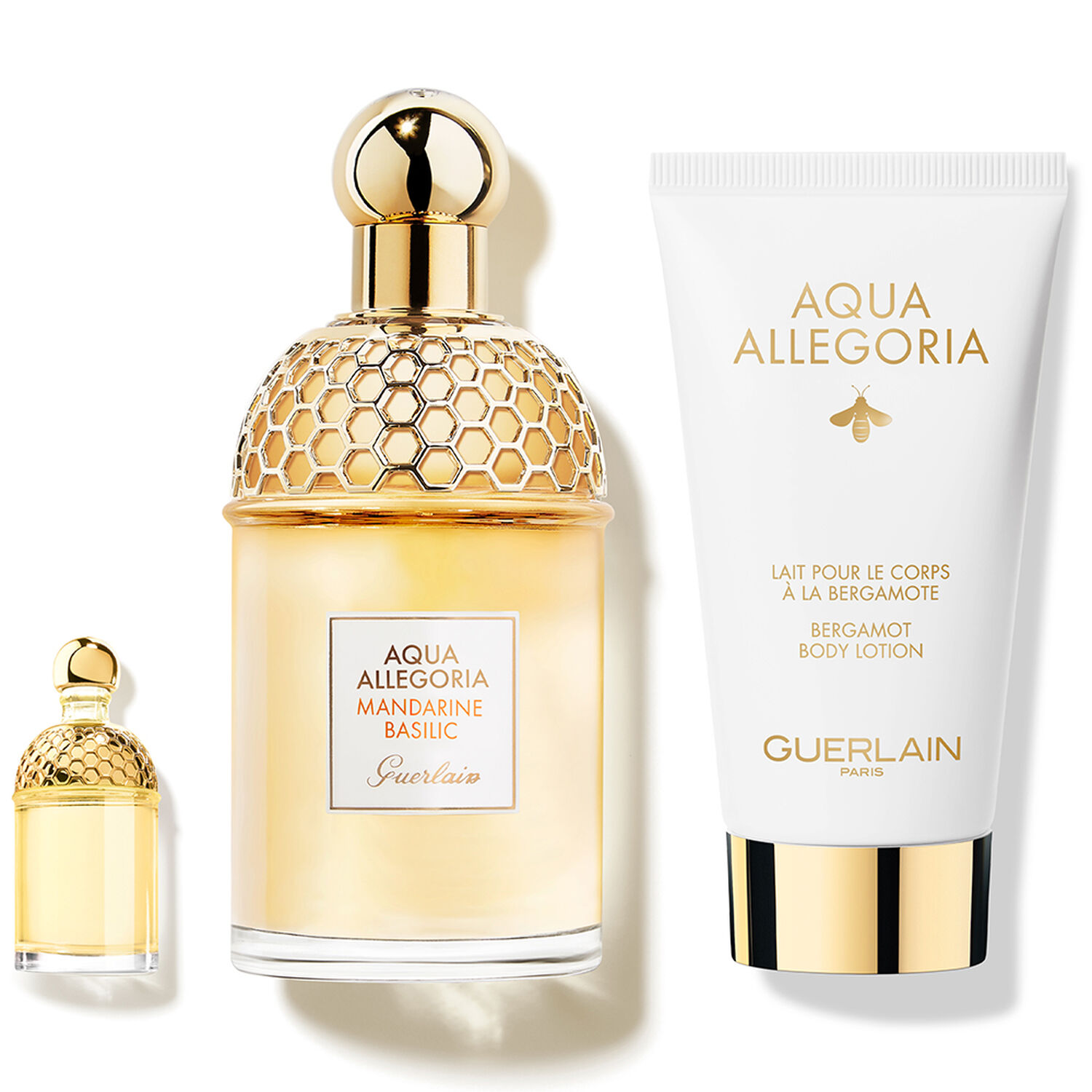 Guerlain Aqua Allegoria - Mandarine Basilic Coffret Eau de Toilette 125 ml + Minature 7,5 ml + Lait Corps 75 ml