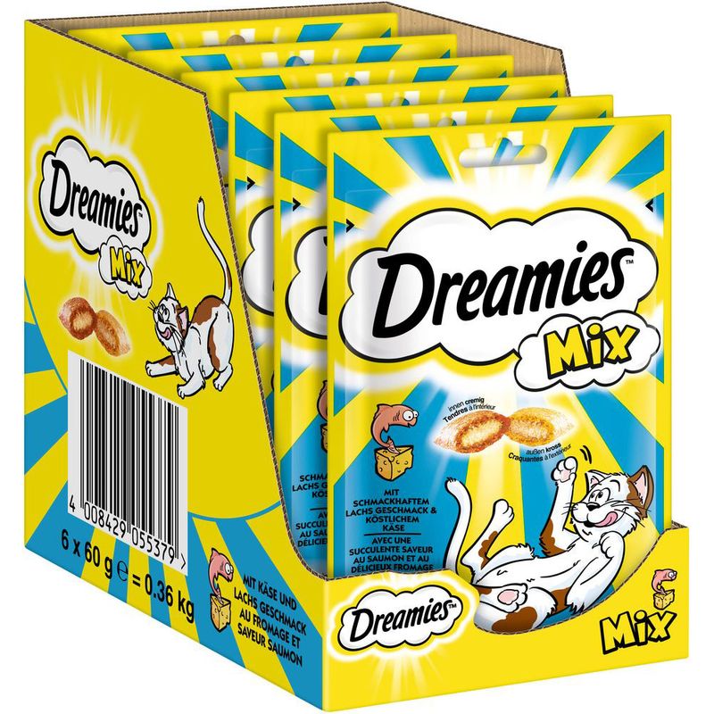 Sparpaket Dreamies Katzensnacks Mix Pack 6 x 60 g