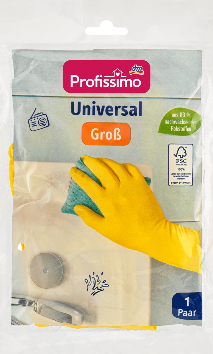 Haushaltshandschuhe Universal Groß (1 Paar), 2 St