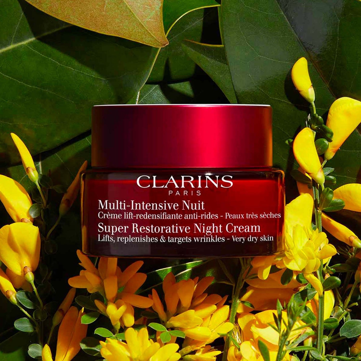 „Clarins“ naktinis pakėlimo ir stangrinamasis kremas nuo raukšlių – labai sausai odai