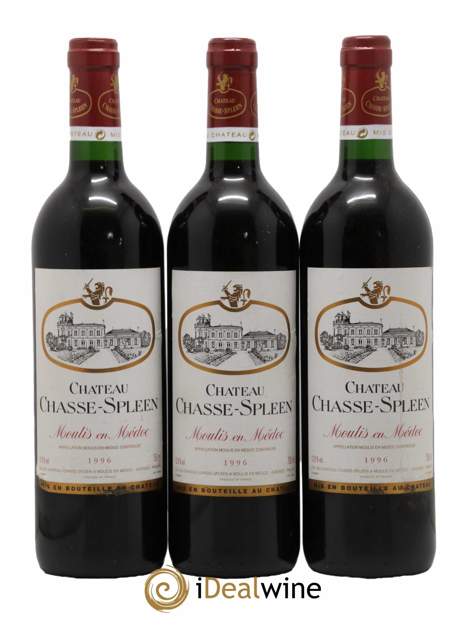 Château Chasse Spleen  1996 - Lot de 6 Bouteilles