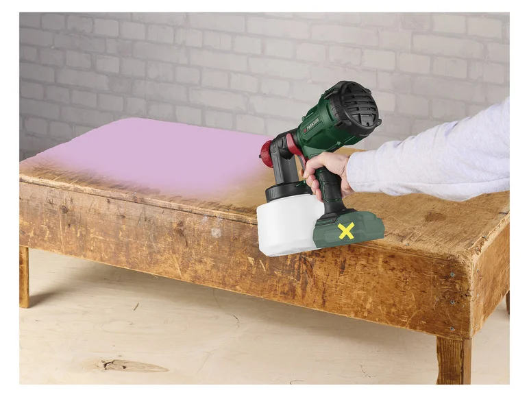 Pistola de pintura PARKSIDE® sem rosca PFSA 20-Li C3, 20 V