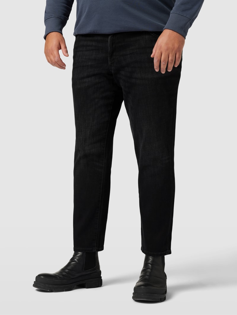 PLUS SIZE Slim Fit Jeans mit Stretch-Anteil in schwarz