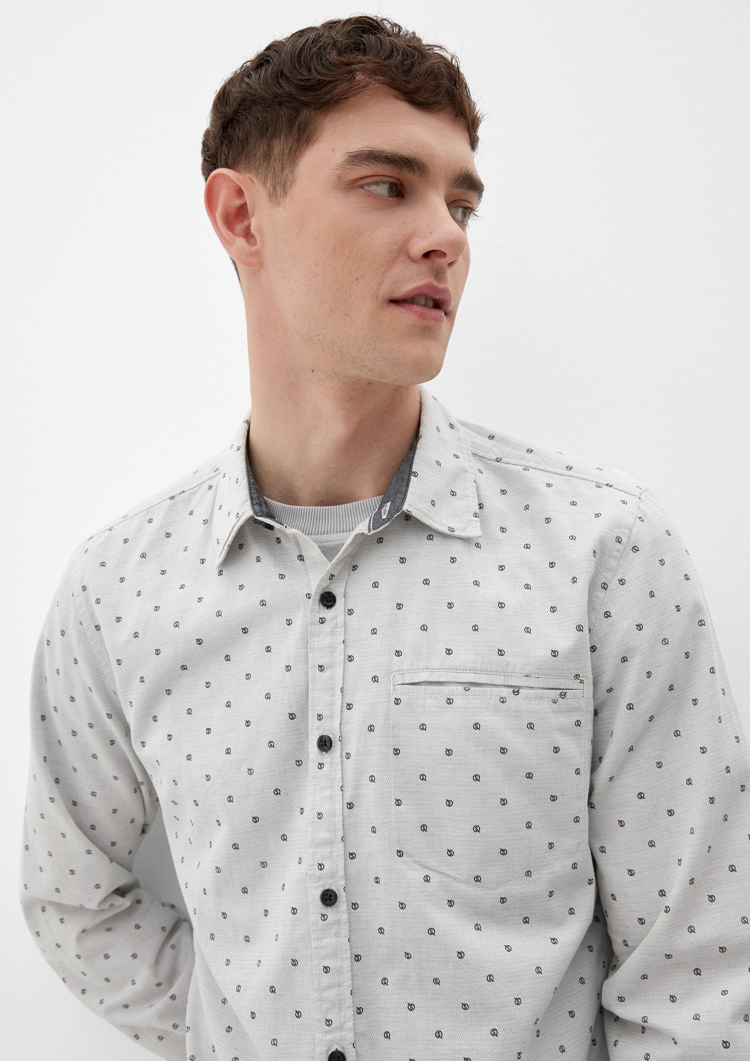 Extra Slim: Hemd mit Allover-Print  2125188-01A0