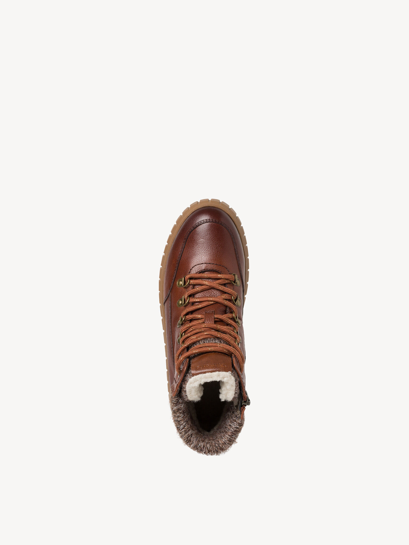 Bottine en cuir - marron