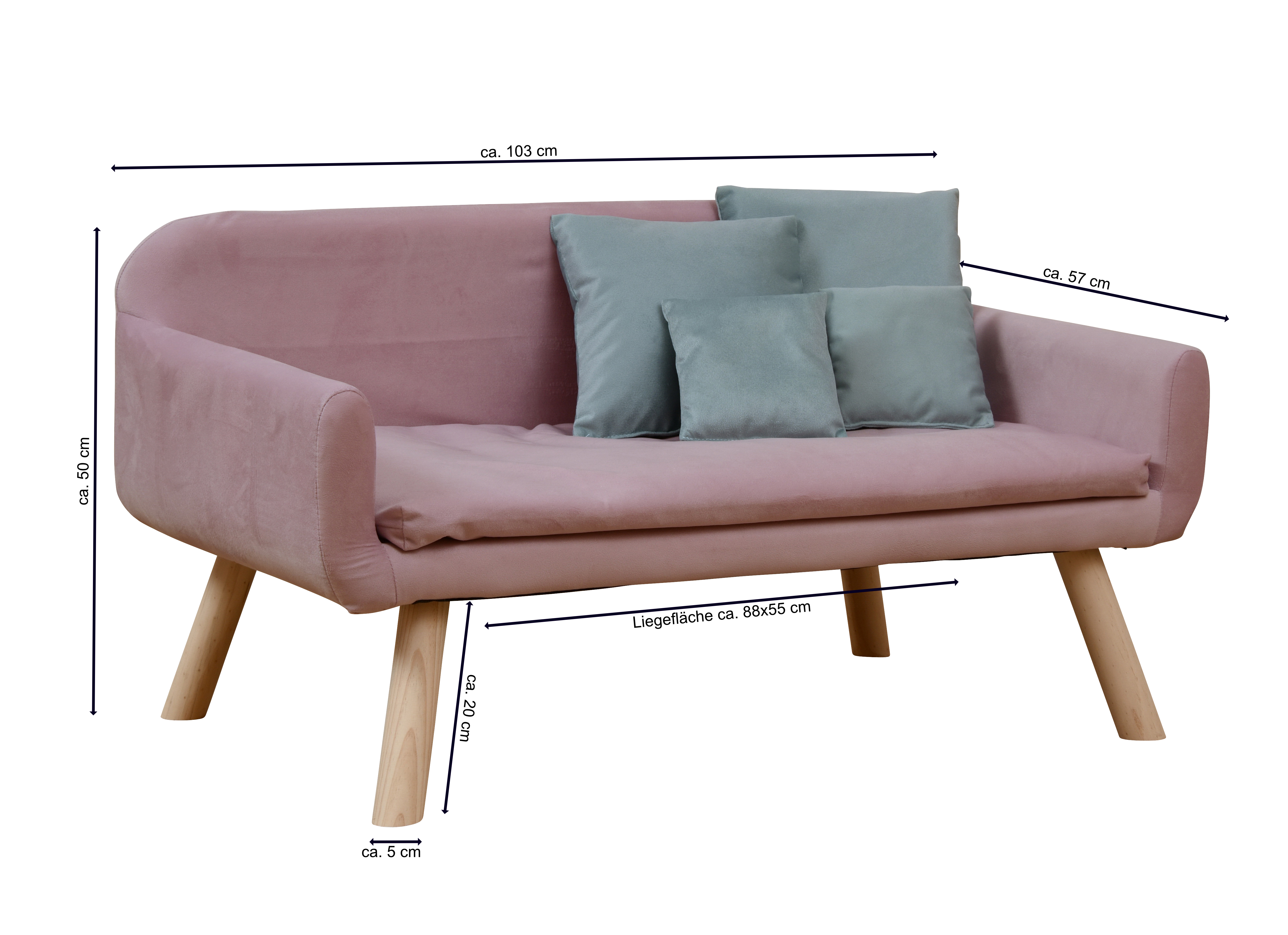 Rohrschneider Hundesofas Rohrschneider Hundesofa Chicago mit Gratis-Beigabe rosa