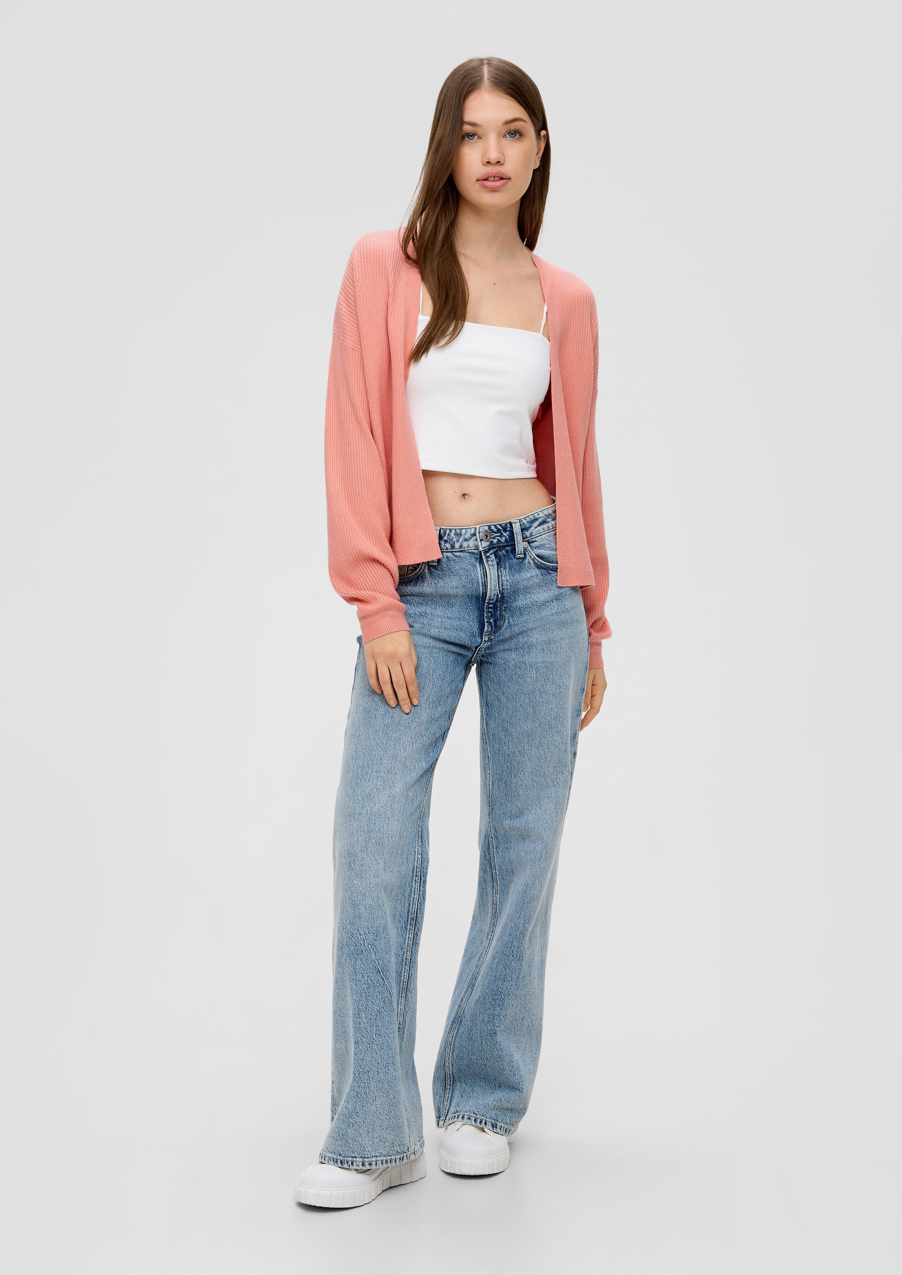 Rippstrick-Cardigan im Loose Fit  2144098-2108