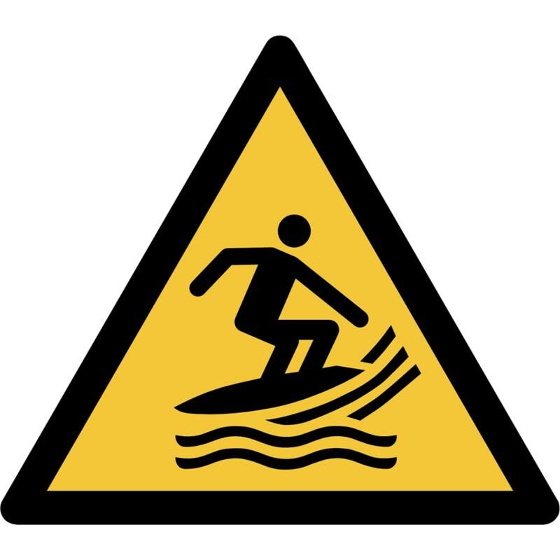 Djois Warnschild Warnung vor Windsurfbereich Klebstoff, einschraubbar PP (Polypropylen) 15 (B) x 0,14 (H) cm 3 Stück