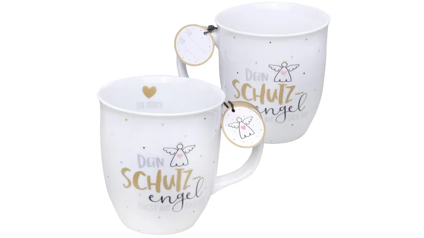 GRUSS & CO Tasse »Dein Schutzengel passt auf Dich auf«