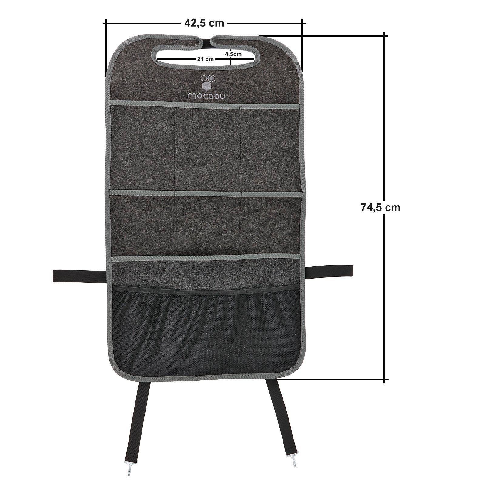 Mocabu Rücksitzorganizer Rücksitztasche Sitz Organizer aus Filz passend für