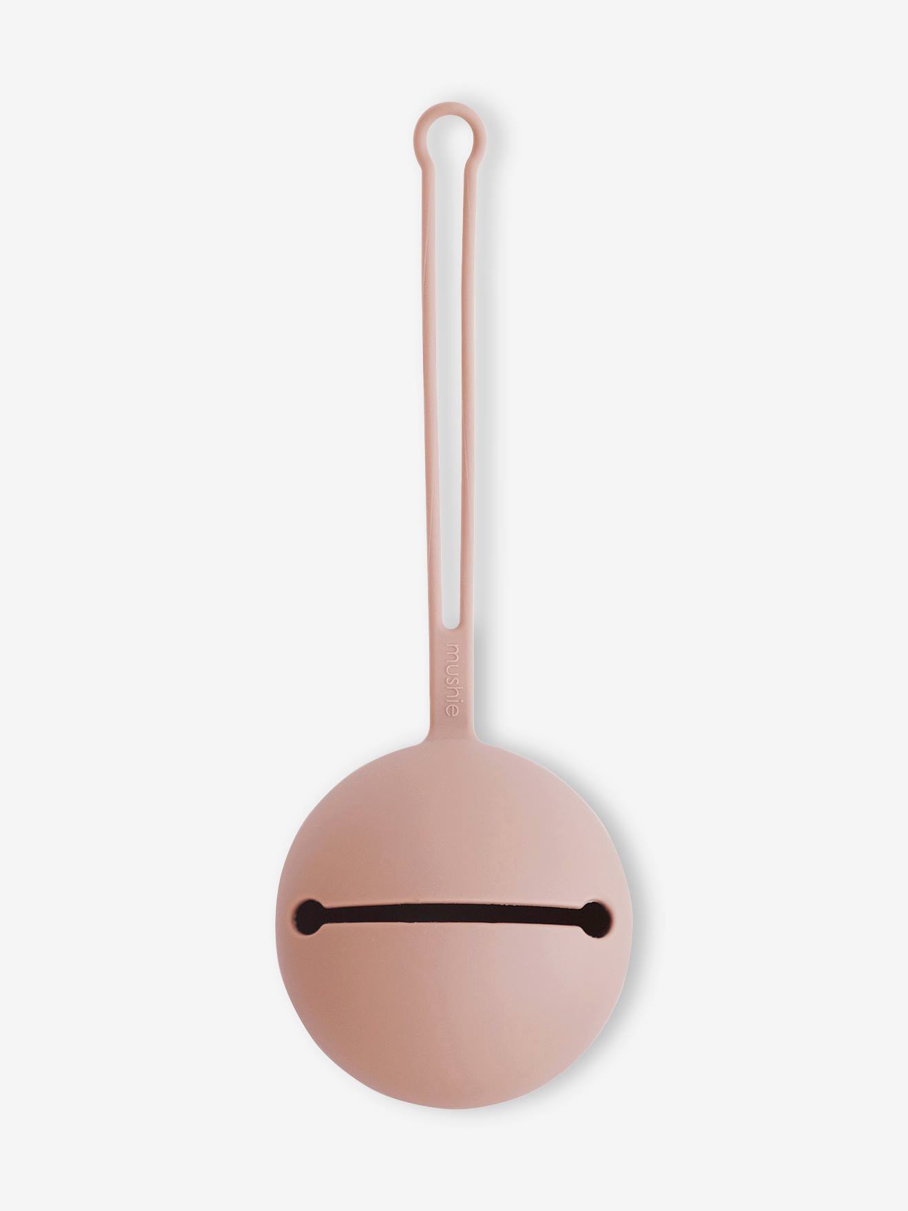 Etui protège-sucettes MUSHIE en silicone beige