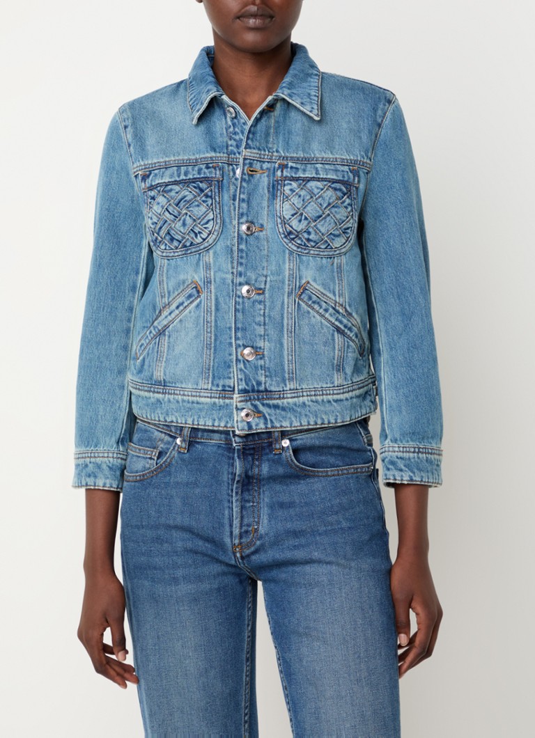 Jachetă din denim Kioka de la Zadig&Voltaire cu buzunare la piept