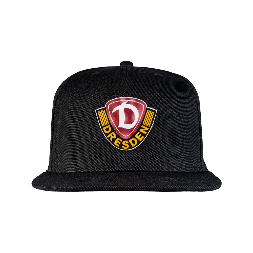 Basecap Wappen BRUSH Snapback schwarz