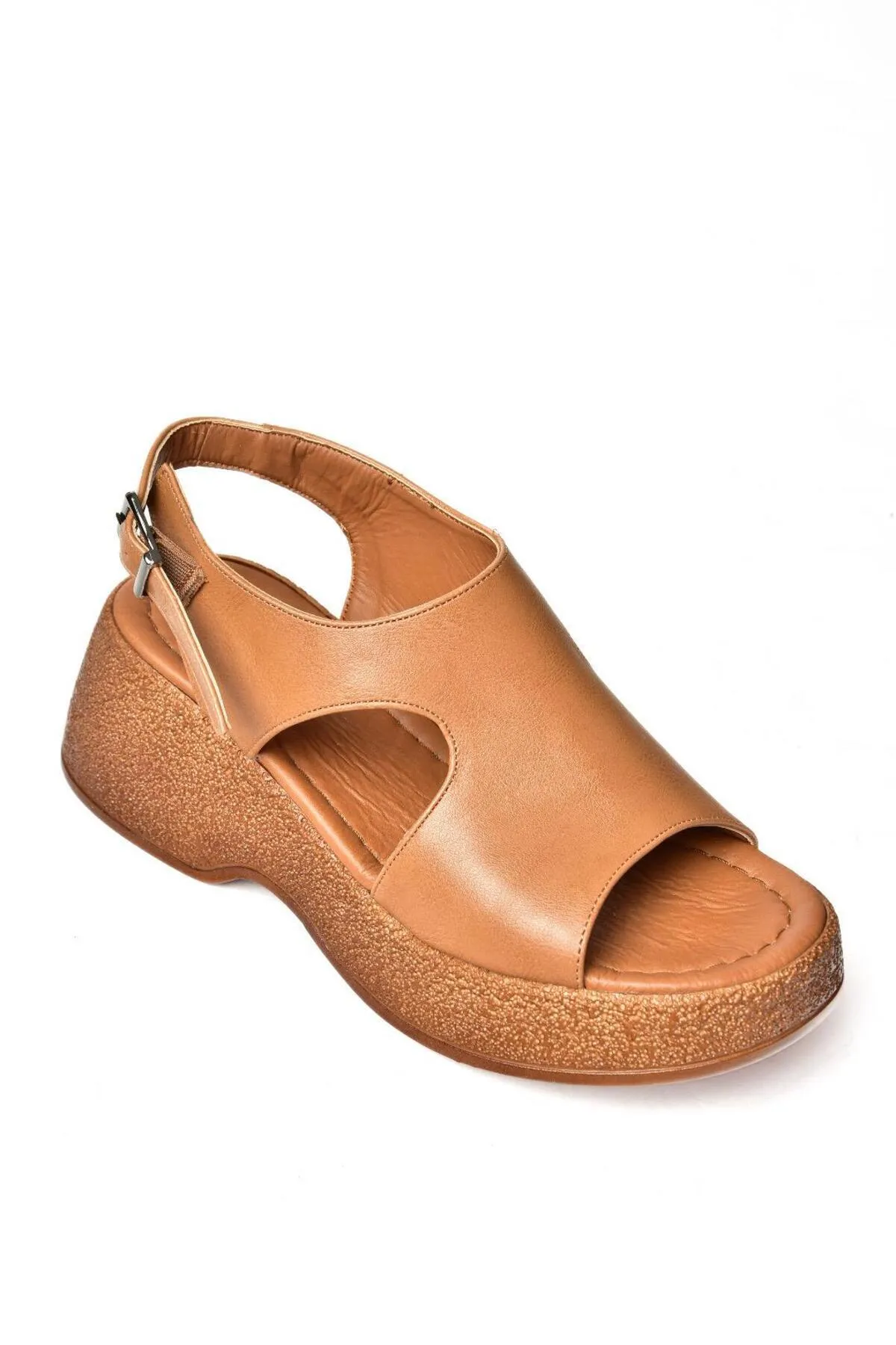 Fox Shoes  S996945009 Hellbraune Sandalen mit hoher Sohle für Damen