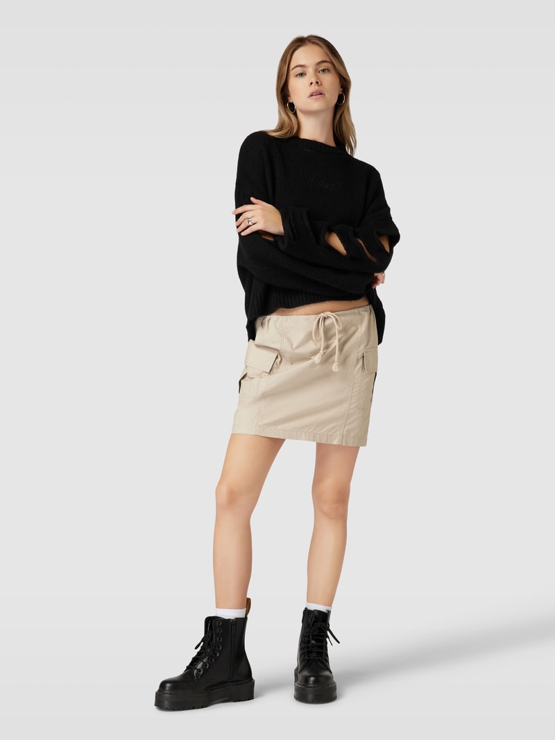 Minirock mit elastischem Bund Modell 'Michaela' in beige