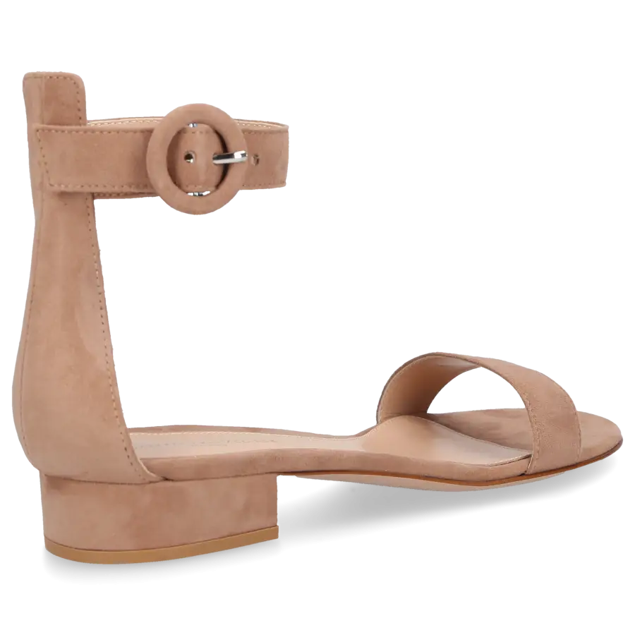Gianvito Rossi - Sandalen PORTOFINO 20 Veloursleder - beige