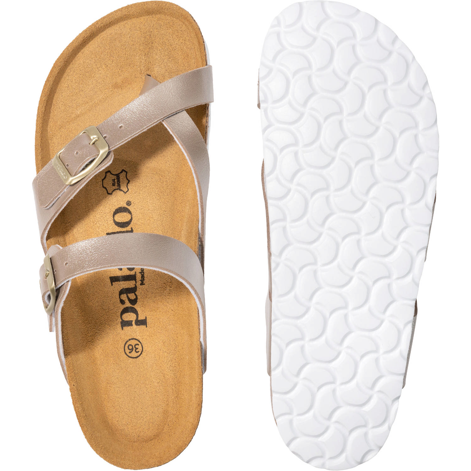 Palado Cres Metallic, Pantoletten, Damen, Beige